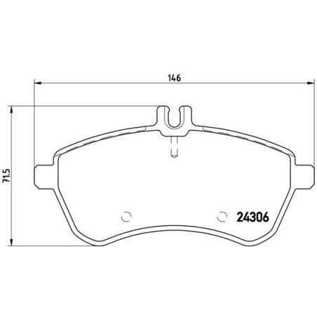 Σετ τακάκια, δισκόφρενα BREMBO P50070