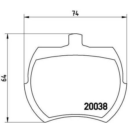 Σετ τακάκια, δισκόφρενα BREMBO P52002