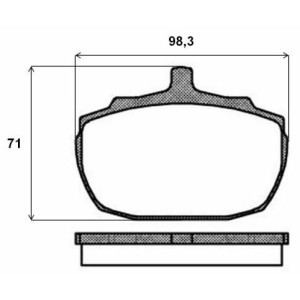 Brake Pad Set, disc brake BREMBO P52005