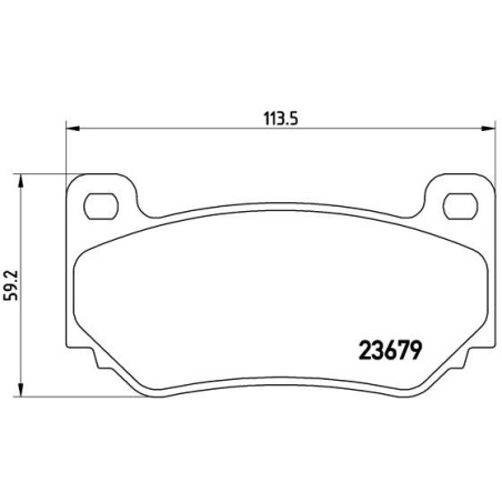 Σετ τακάκια, δισκόφρενα BREMBO P52018