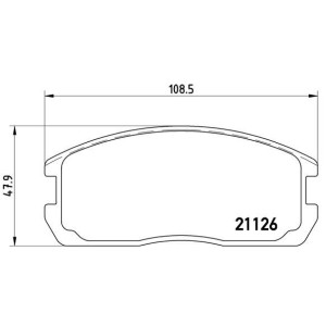 Σετ τακάκια, δισκόφρενα BREMBO P54009