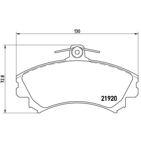 Σετ τακάκια, δισκόφρενα BREMBO P54022