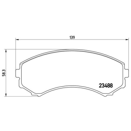 Σετ τακάκια, δισκόφρενα BREMBO P54029