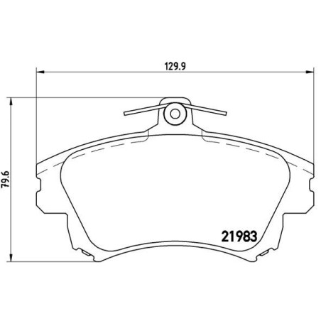 Σετ τακάκια, δισκόφρενα BREMBO P54036