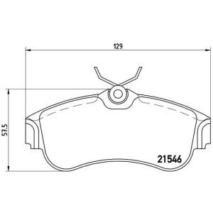 Σετ τακάκια, δισκόφρενα BREMBO P56022