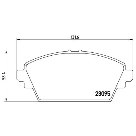 Σετ τακάκια, δισκόφρενα BREMBO P56044