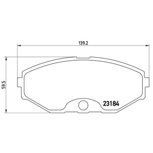 Σετ τακάκια, δισκόφρενα BREMBO P56052