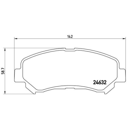 Σετ τακάκια, δισκόφρενα BREMBO P56062