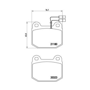 Σετ τακάκια, δισκόφρενα BREMBO P59003