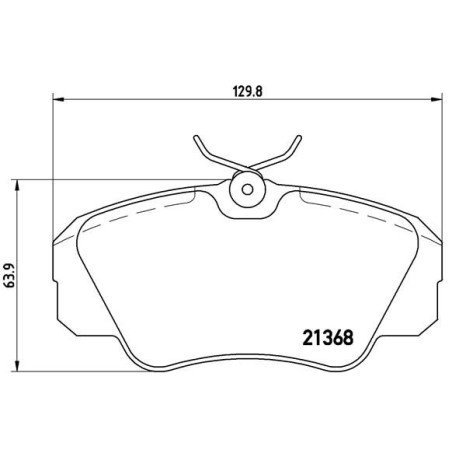 Σετ τακάκια, δισκόφρενα BREMBO P59016