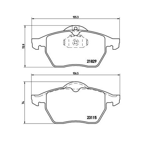 Σετ τακάκια, δισκόφρενα BREMBO P59022