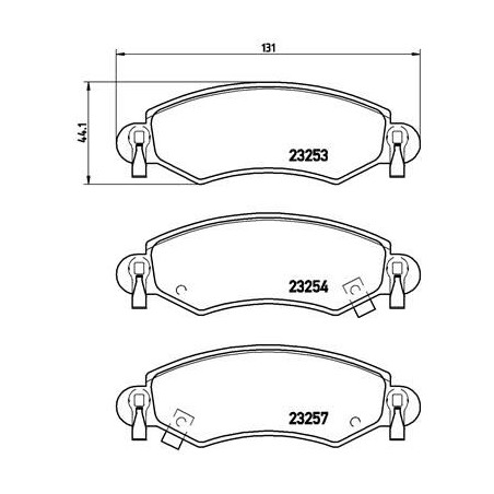 Σετ τακάκια, δισκόφρενα BREMBO P59035