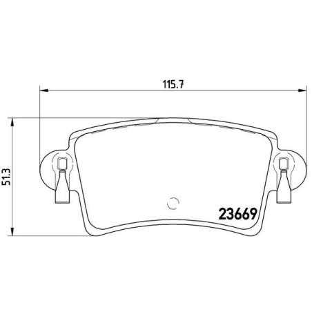 Σετ τακάκια, δισκόφρενα BREMBO P59040