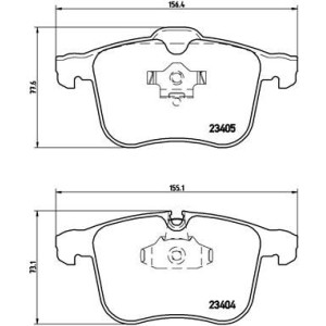 Brake Pad Set, disc brake BREMBO P59049