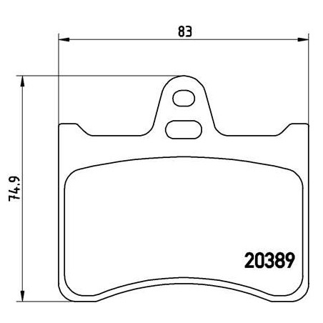 Σετ τακάκια, δισκόφρενα BREMBO P61019