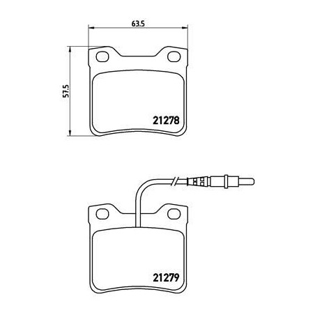 Σετ τακάκια, δισκόφρενα BREMBO P61038