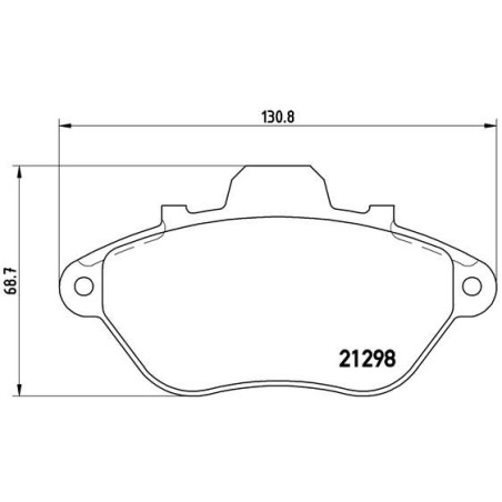 Σετ τακάκια, δισκόφρενα BREMBO P61039