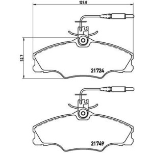 Brake Pad Set, disc brake BREMBO P61056