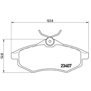 Brake Pad Set, disc brake BREMBO P61074