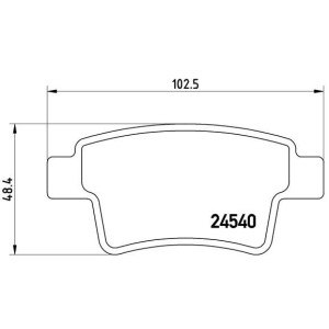 Σετ τακάκια, δισκόφρενα BREMBO P61085