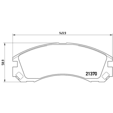 Σετ τακάκια, δισκόφρενα BREMBO P61089