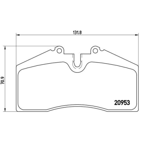 Brake Pad Set, disc brake BREMBO P65005