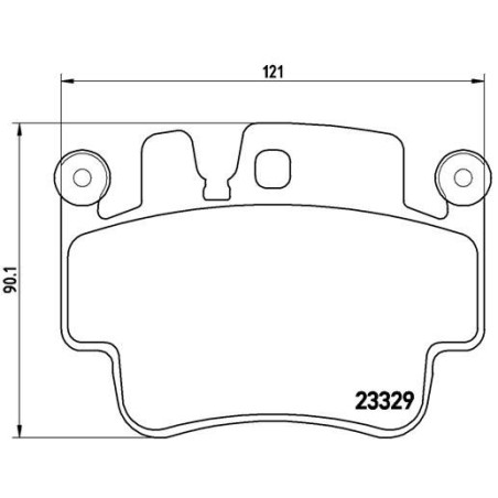 Brake Pad Set, disc brake BREMBO P65009