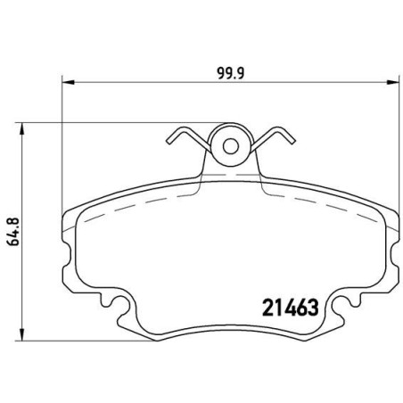 Σετ τακάκια, δισκόφρενα BREMBO P68008