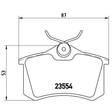 Brake Pad Set, disc brake BREMBO P68024