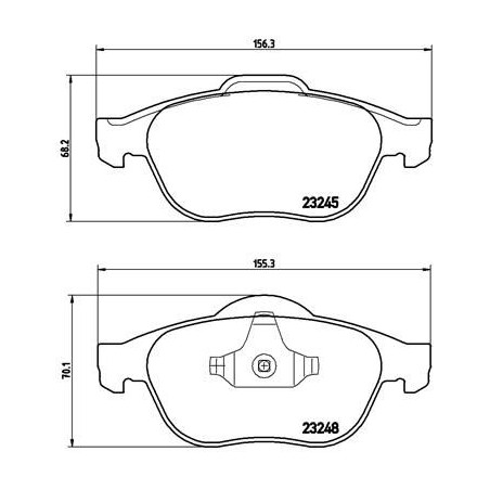 Σετ τακάκια, δισκόφρενα BREMBO P68032