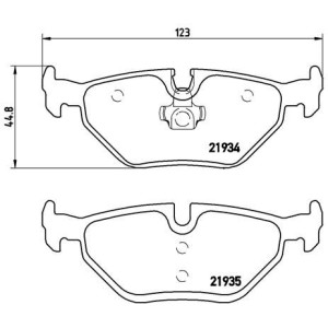 Σετ τακάκια, δισκόφρενα BREMBO P71006