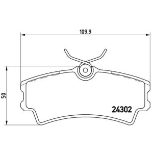 Σετ τακάκια, δισκόφρενα BREMBO P72001