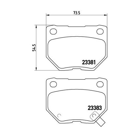 Σετ τακάκια, δισκόφρενα BREMBO P78016