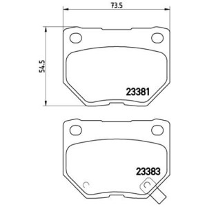Brake Pad Set, disc brake BREMBO P78016