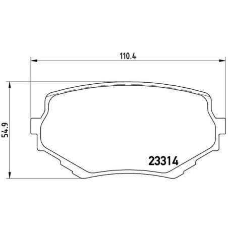 Brake Pad Set, disc brake BREMBO P79009