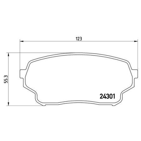 Σετ τακάκια, δισκόφρενα BREMBO P79019