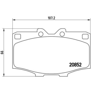 Σετ τακάκια, δισκόφρενα BREMBO P83006