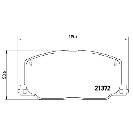 Brake Pad Set, disc brake BREMBO P83016