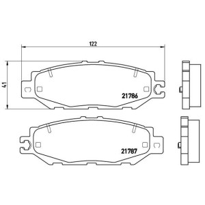 Σετ τακάκια, δισκόφρενα BREMBO P83036