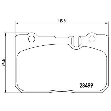 Σετ τακάκια, δισκόφρενα BREMBO P83039