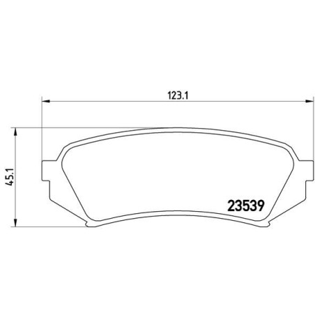 Brake Pad Set, disc brake BREMBO P83049