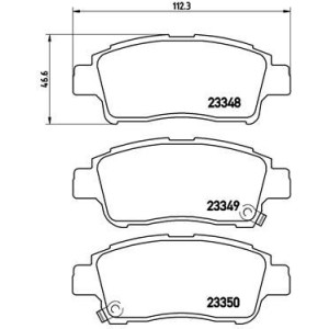 Brake Pad Set, disc brake BREMBO P83050