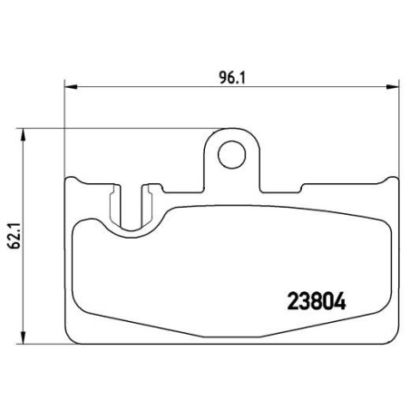 Σετ τακάκια, δισκόφρενα BREMBO P83059