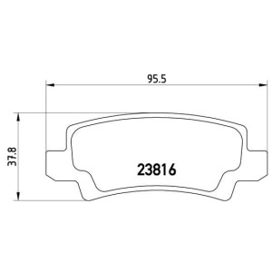 Σετ τακάκια, δισκόφρενα BREMBO P83065