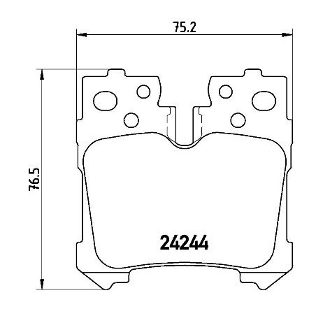 Σετ τακάκια, δισκόφρενα BREMBO P83076