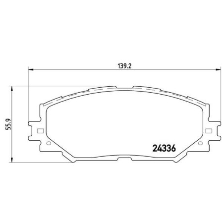 Σετ τακάκια, δισκόφρενα BREMBO P83082