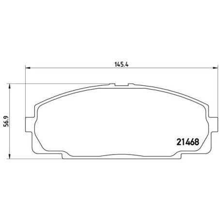 Σετ τακάκια, δισκόφρενα BREMBO P83092