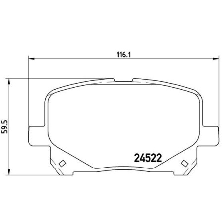 Σετ τακάκια, δισκόφρενα BREMBO P83100