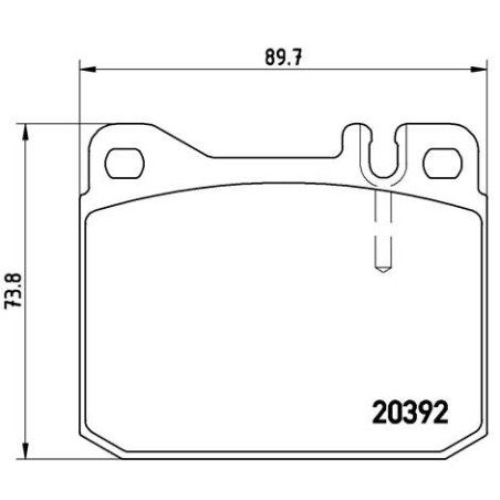 Brake Pad Set, disc brake BREMBO P85007