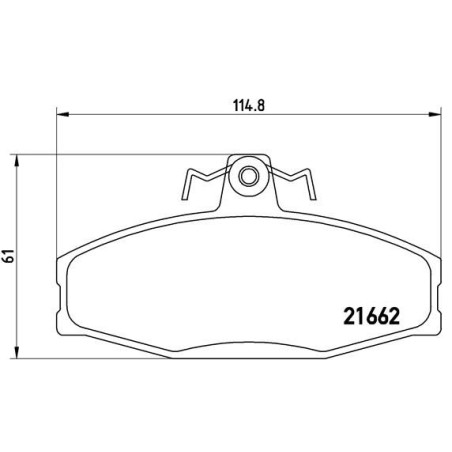 Σετ τακάκια, δισκόφρενα BREMBO P85022